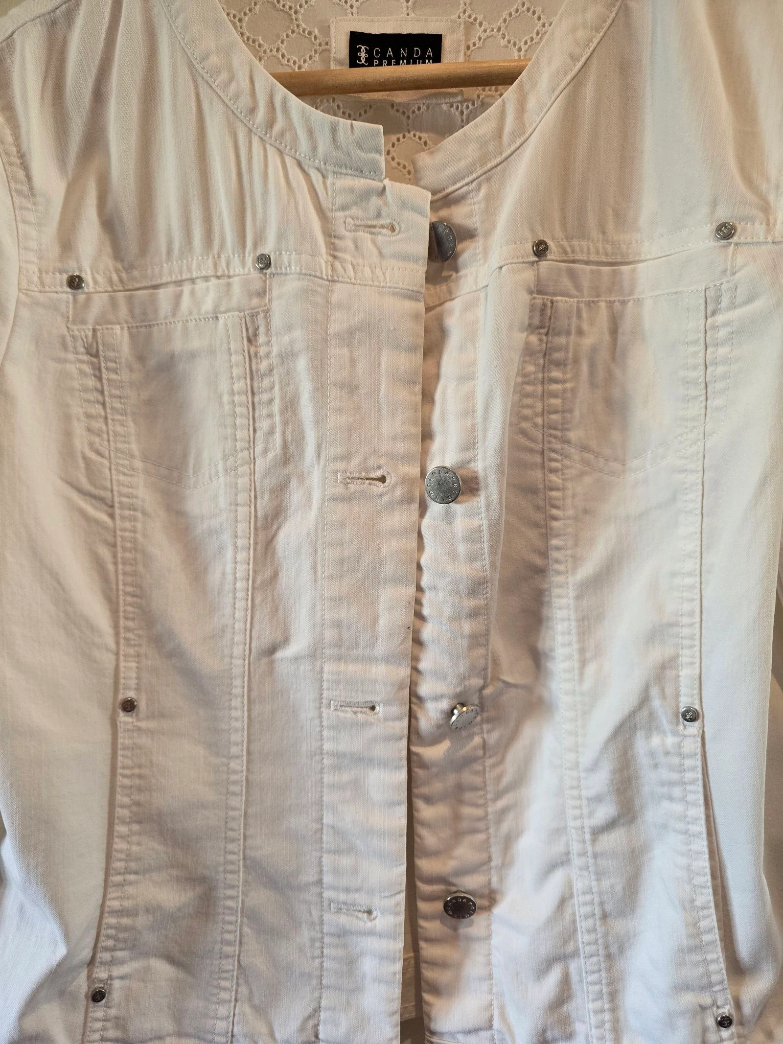Cazadora denim blanca Canda premium de C&A-talla S – photo 4